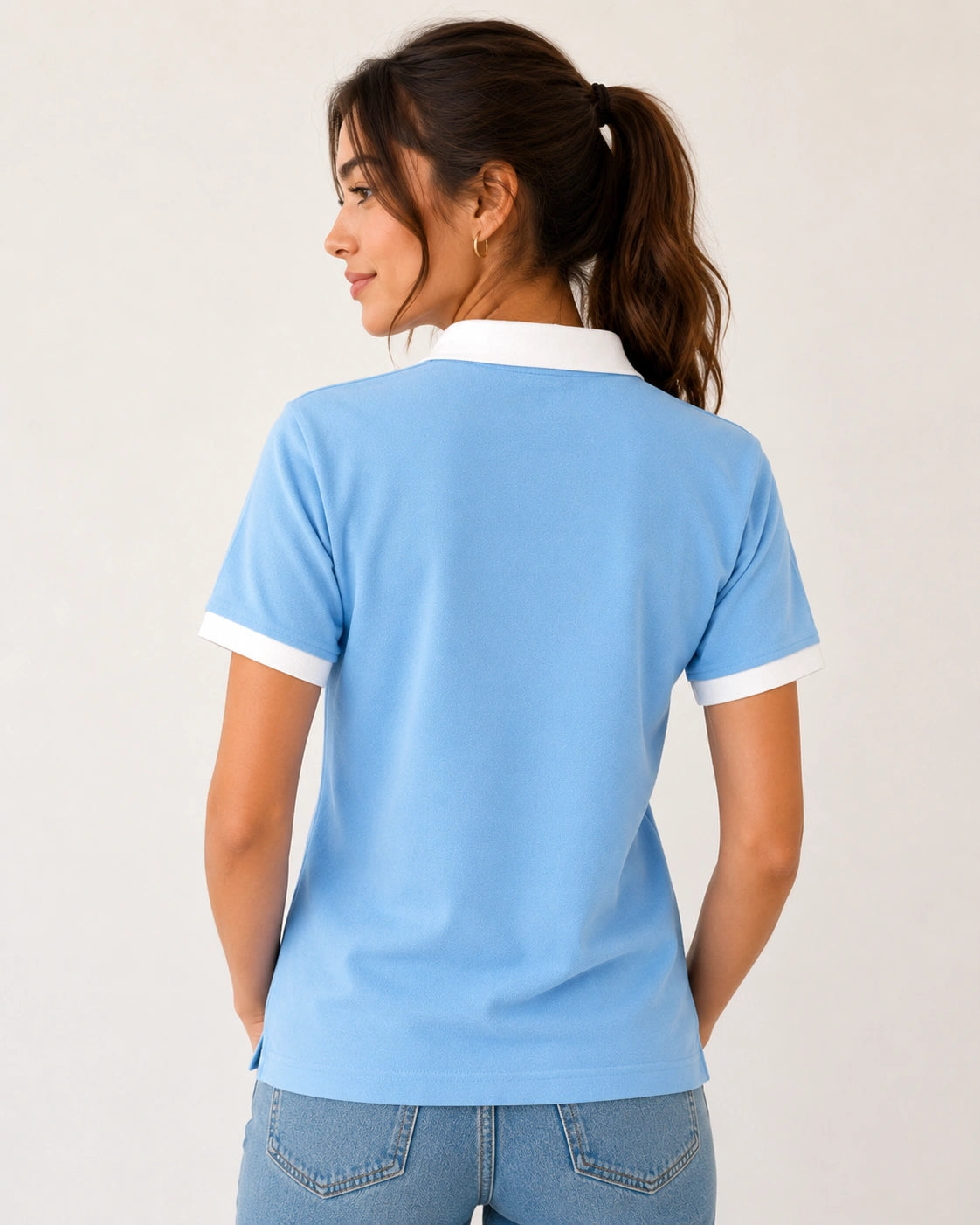 Signature Polo-Pastel Blue